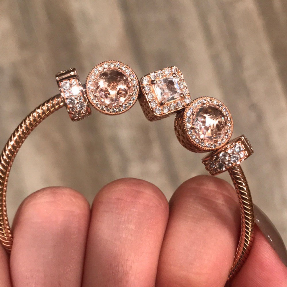 Smooth pandora rose clasp bracelet - Picture 1 of 4
